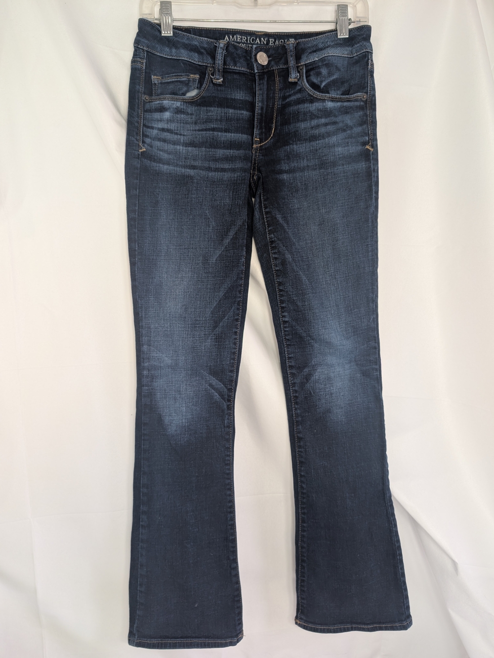 American Eagle Y2K Skinny Kick Dark Wash Flare Jeans Size 6 Reg